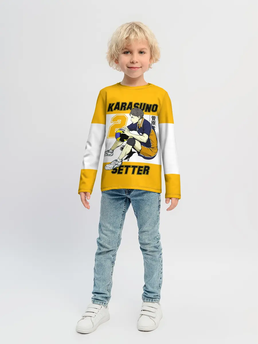 Детский лонгслив / Коши Сугавара | Haikyuu!!