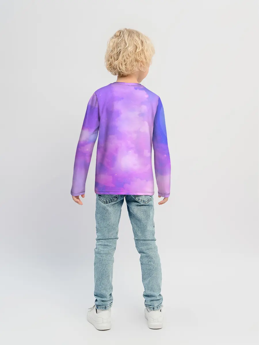 Детский лонгслив / Пони в облаках