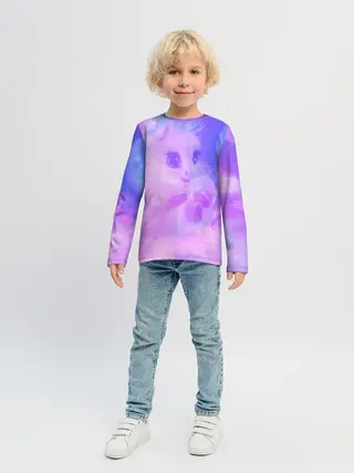 Детский лонгслив / Пони в облаках