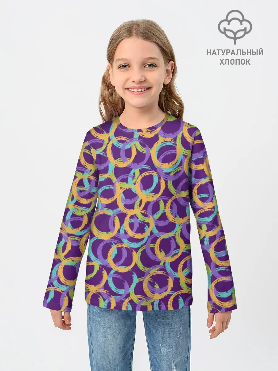 Детский лонгслив / Абстракция