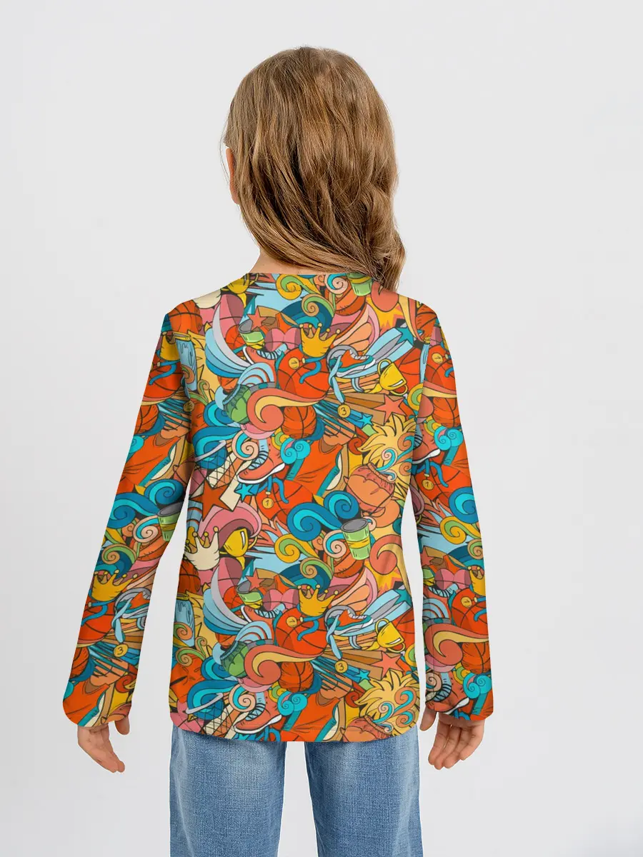 Детский лонгслив / Basketball