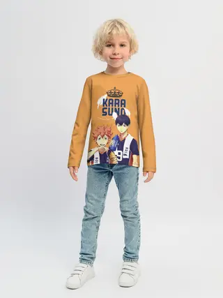 Детский лонгслив / Шоё Хината и Тобио Кагеяма