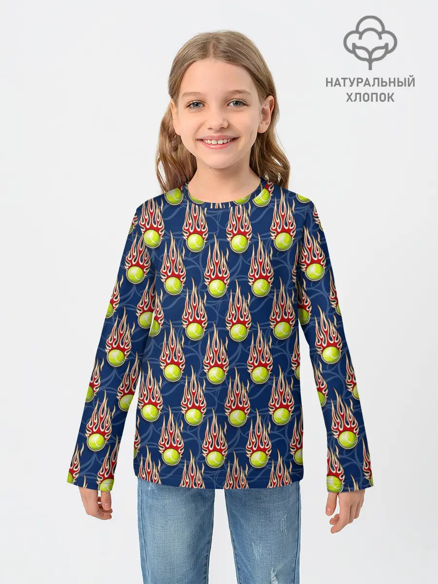 Детский лонгслив / Теннис