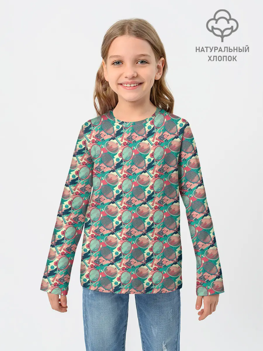 Детский лонгслив / Теннисные Ракетки