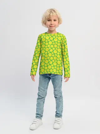 Детский лонгслив / Теннисные Мячики