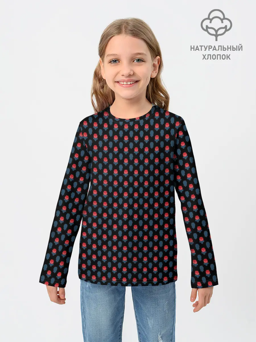 Детский лонгслив / Скандинавские орнаменты