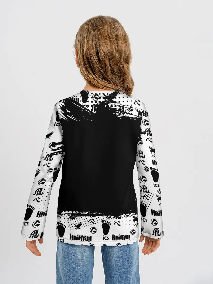 Детский лонгслив / Старшая школа Карасуно