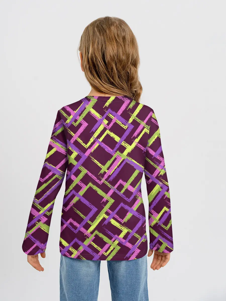 Детский лонгслив / Абстракция-2