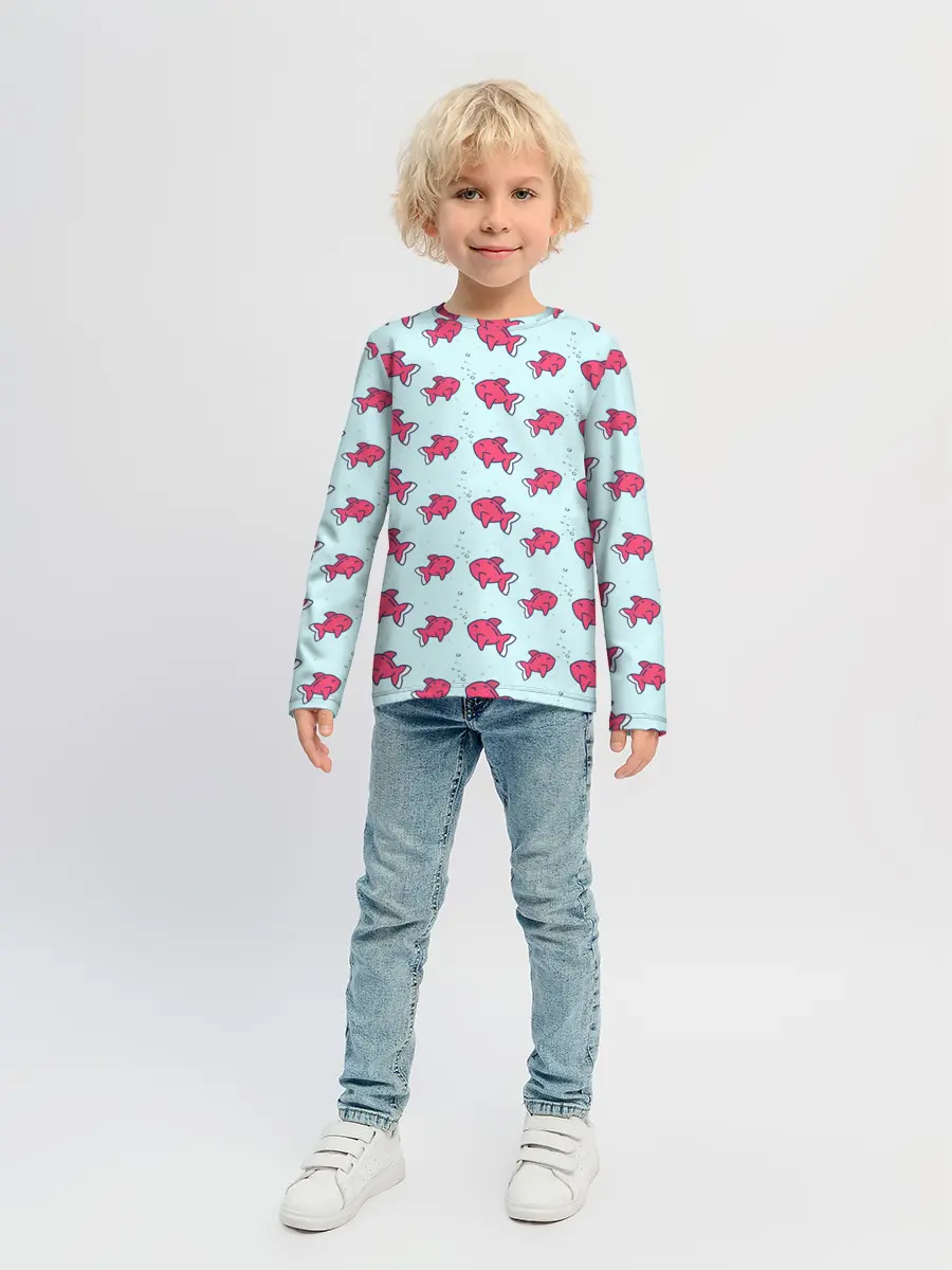 Детский лонгслив / Рыбки