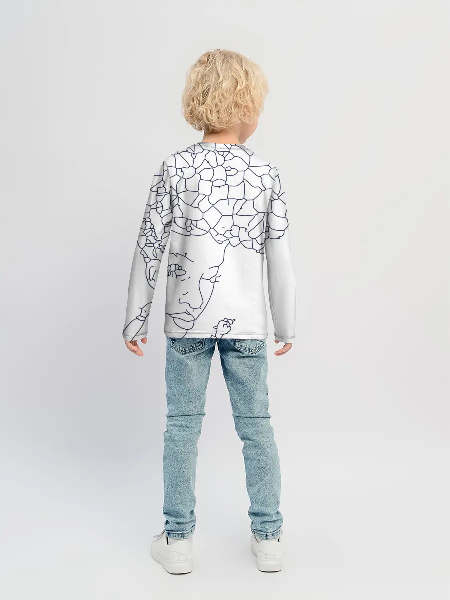 Детский лонгслив / Афро абстракция