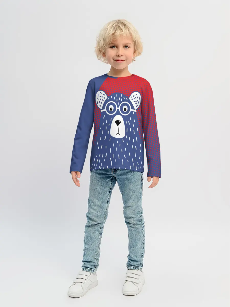 Детский лонгслив / Медведь