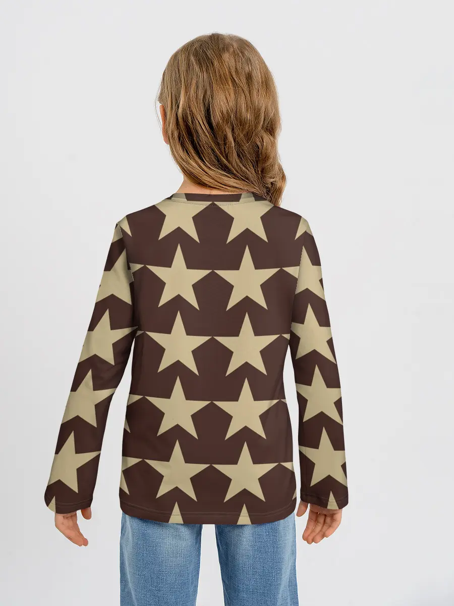 Детский лонгслив / Шампанские звёзды