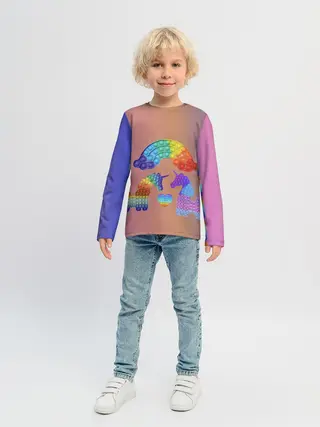 Детский лонгслив / Единороги уже не те