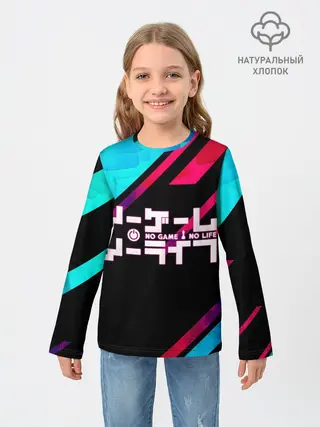 Детский лонгслив / NO GAME NO LIFE LOGO