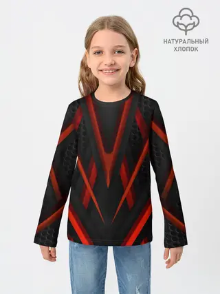 Детский лонгслив / СПОРТ ЛИНИИ 3D