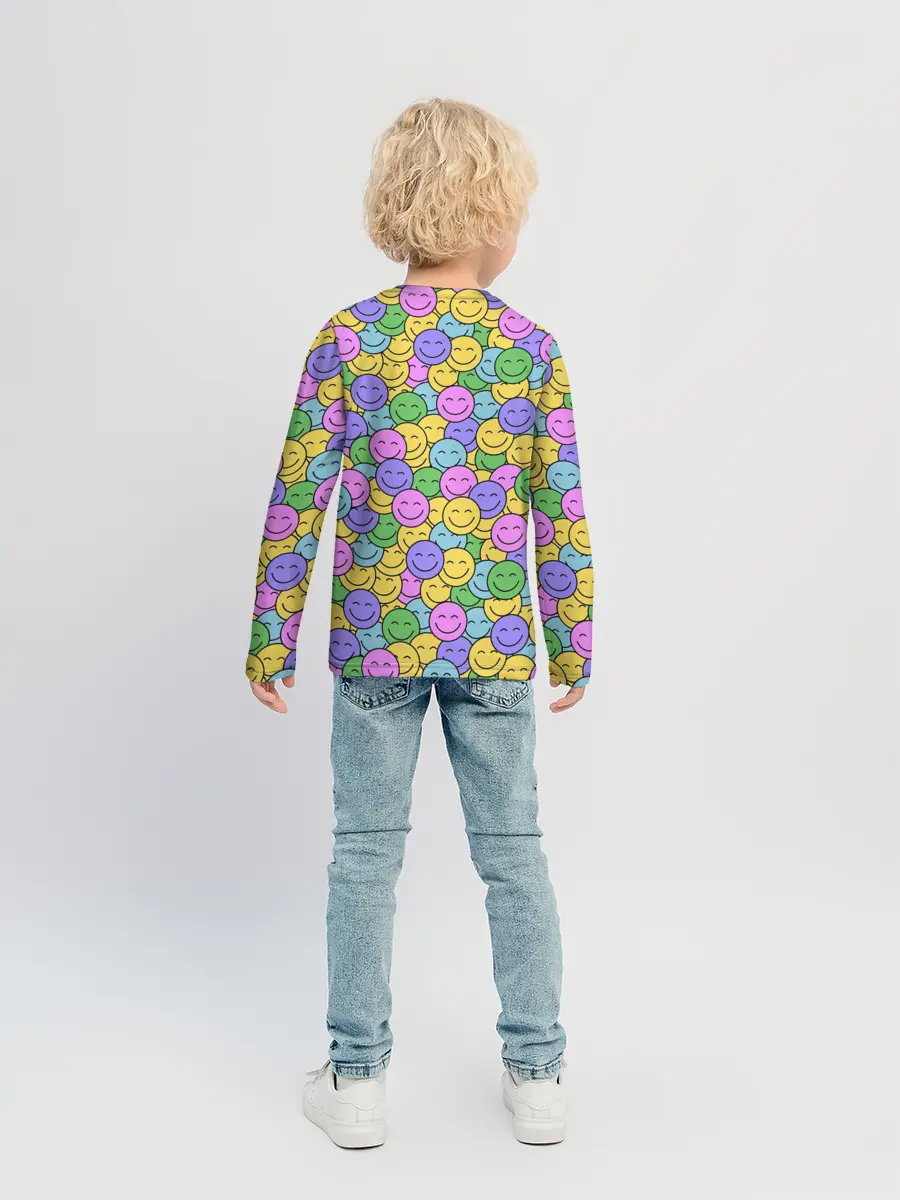 Детский лонгслив / Смайлики