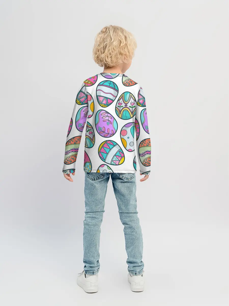 Детский лонгслив / Пасхальные яйца