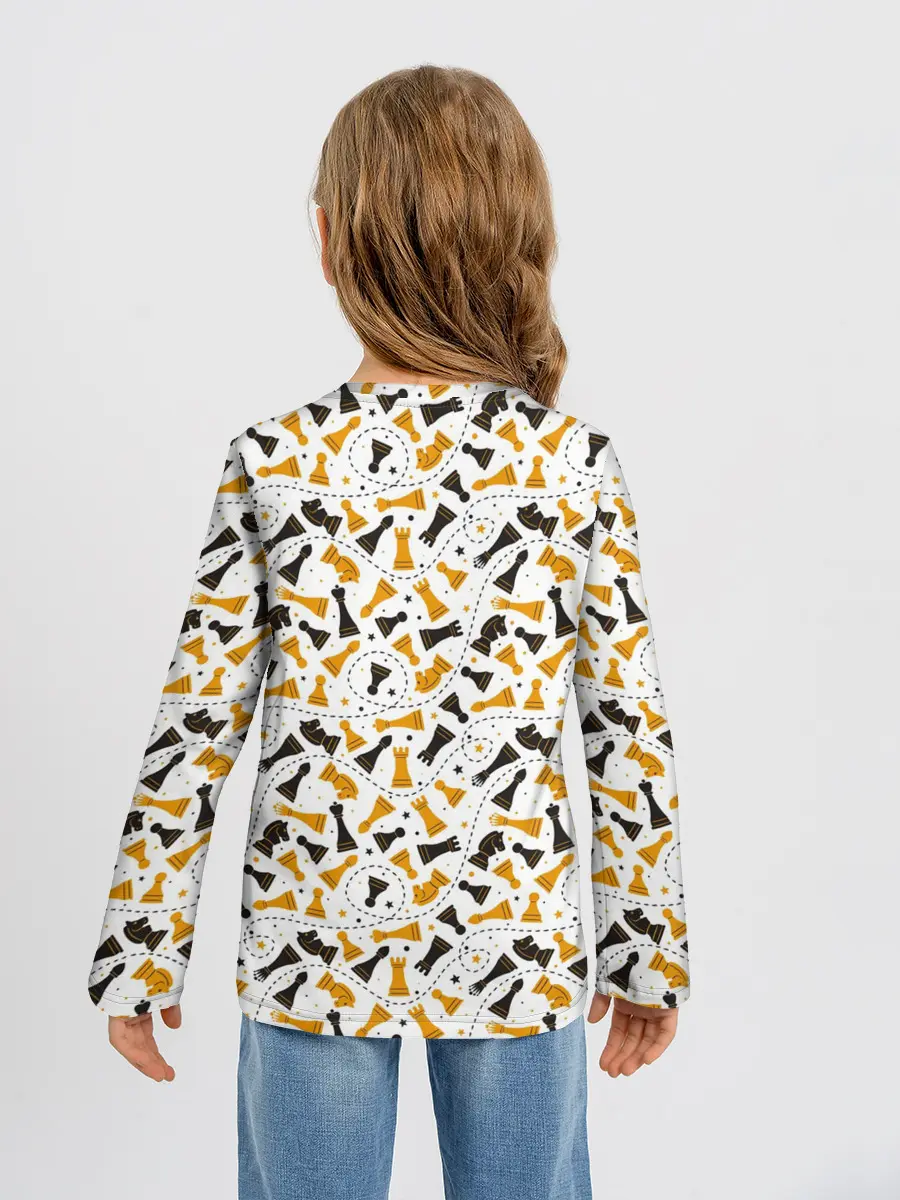 Детский лонгслив / Шахматные Фигуры