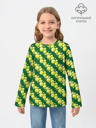 Детский лонгслив / Теннисные Мячики