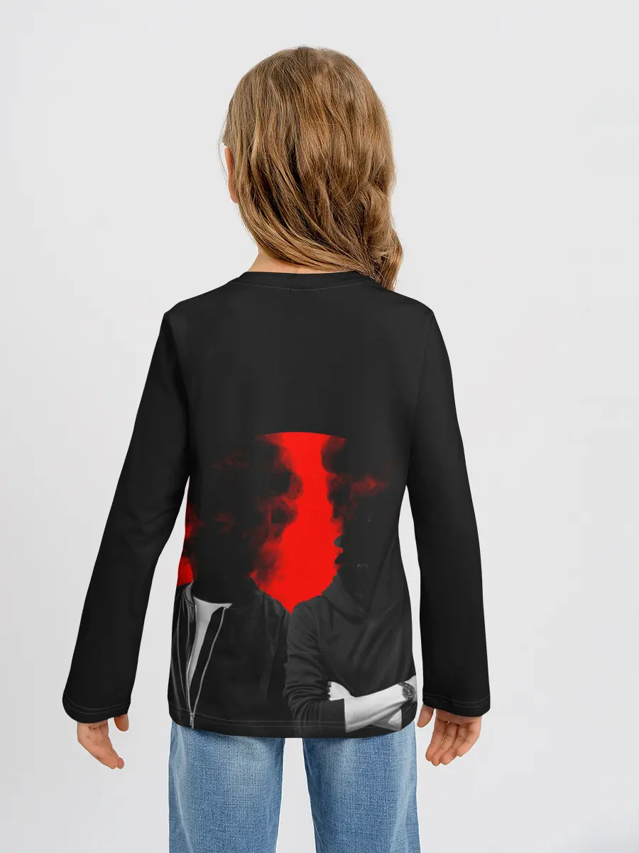 Детский лонгслив / Дымится голова