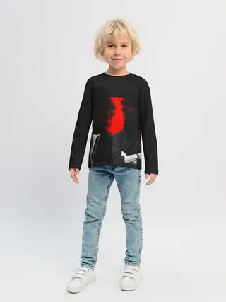 Детский лонгслив / Дымится голова