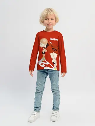 Детский лонгслив / Мориске Яку старшая Некома