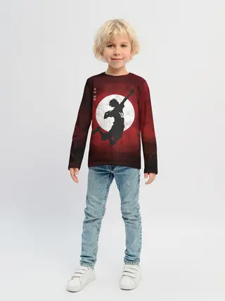 Детский лонгслив / Шоё Хината прыжок | Haikyu!!