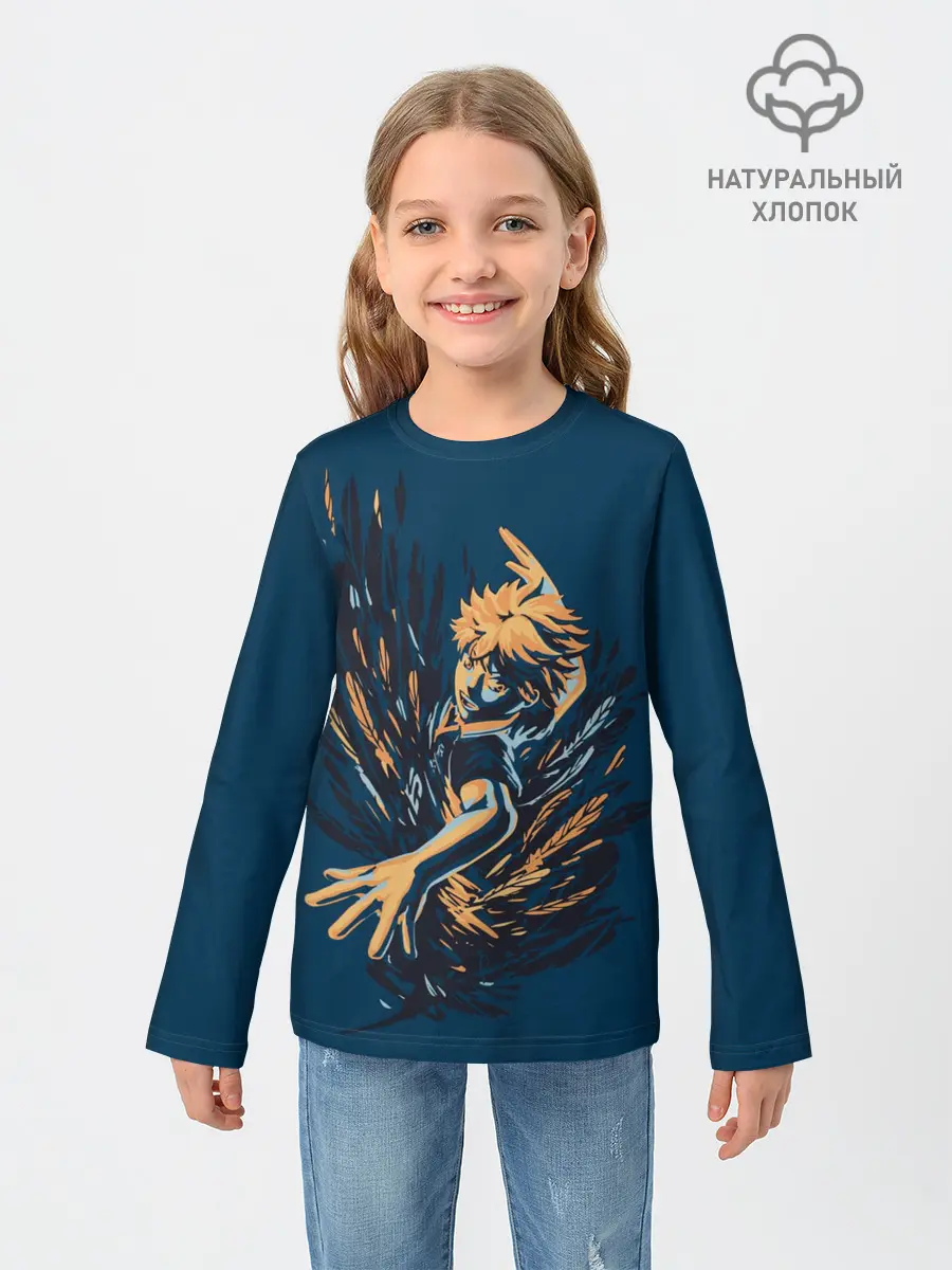 Детский лонгслив / ХИНАТА | ВОЛЕЙБОЛ