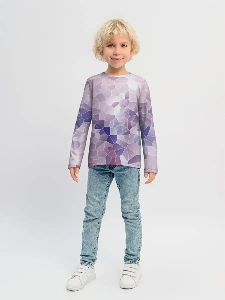 Детский лонгслив / Узор Мозаика