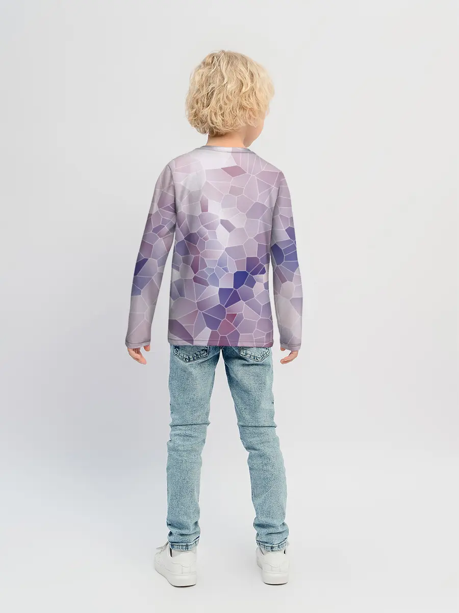 Детский лонгслив / Узор Мозаика