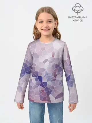 Детский лонгслив / Узор Мозаика