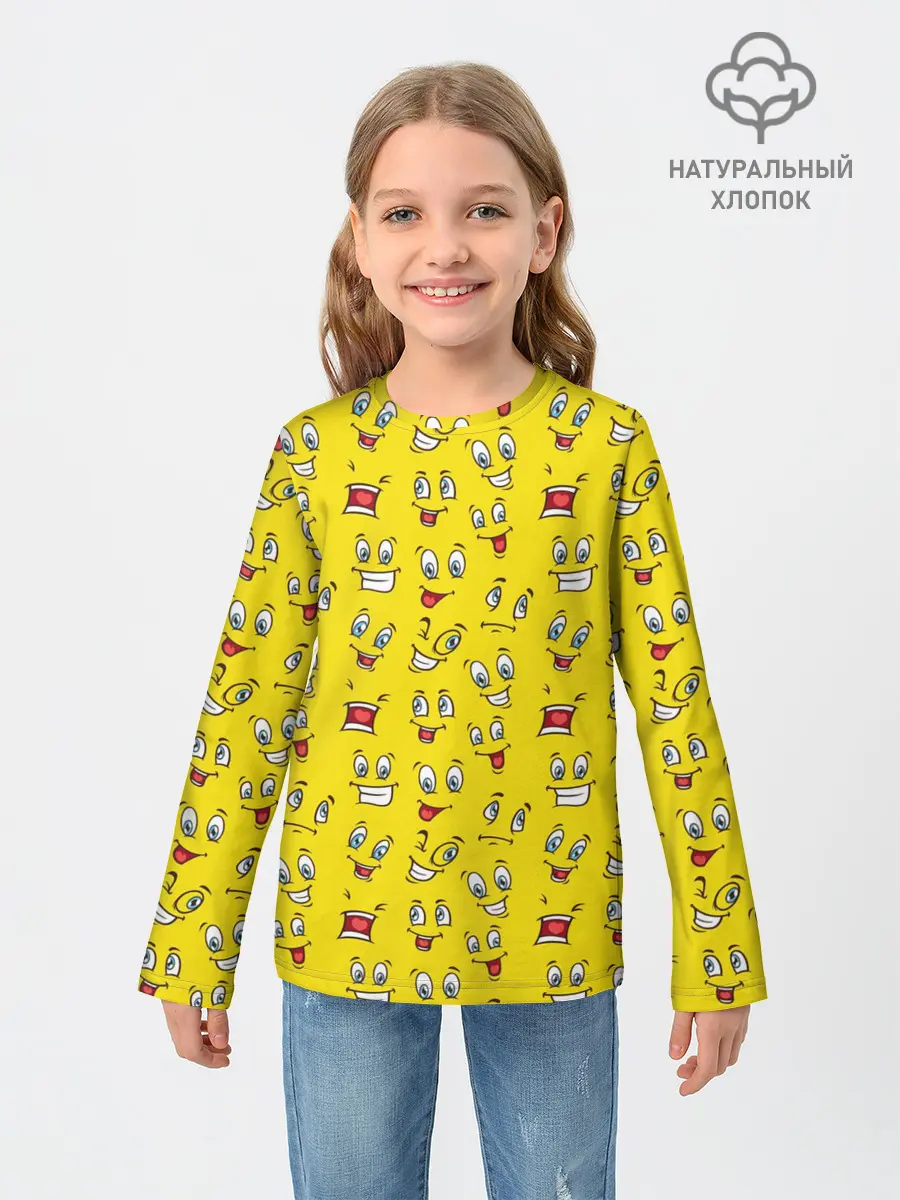 Детский лонгслив / Забавные Лица