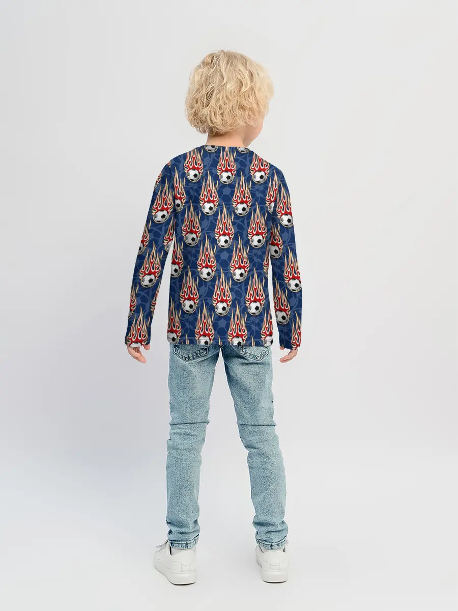 Детский лонгслив / Футбольные Мячи