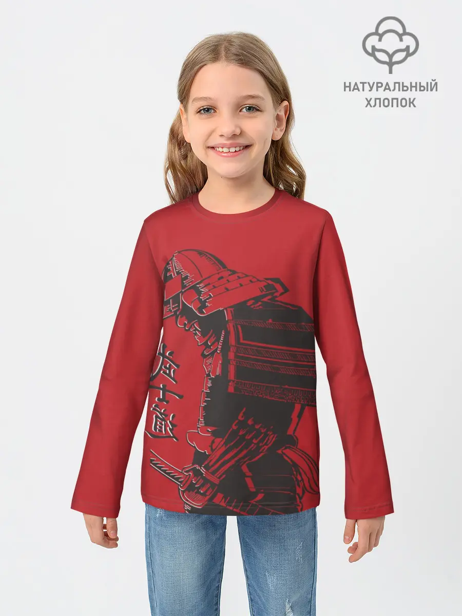 Детский лонгслив / Самурай