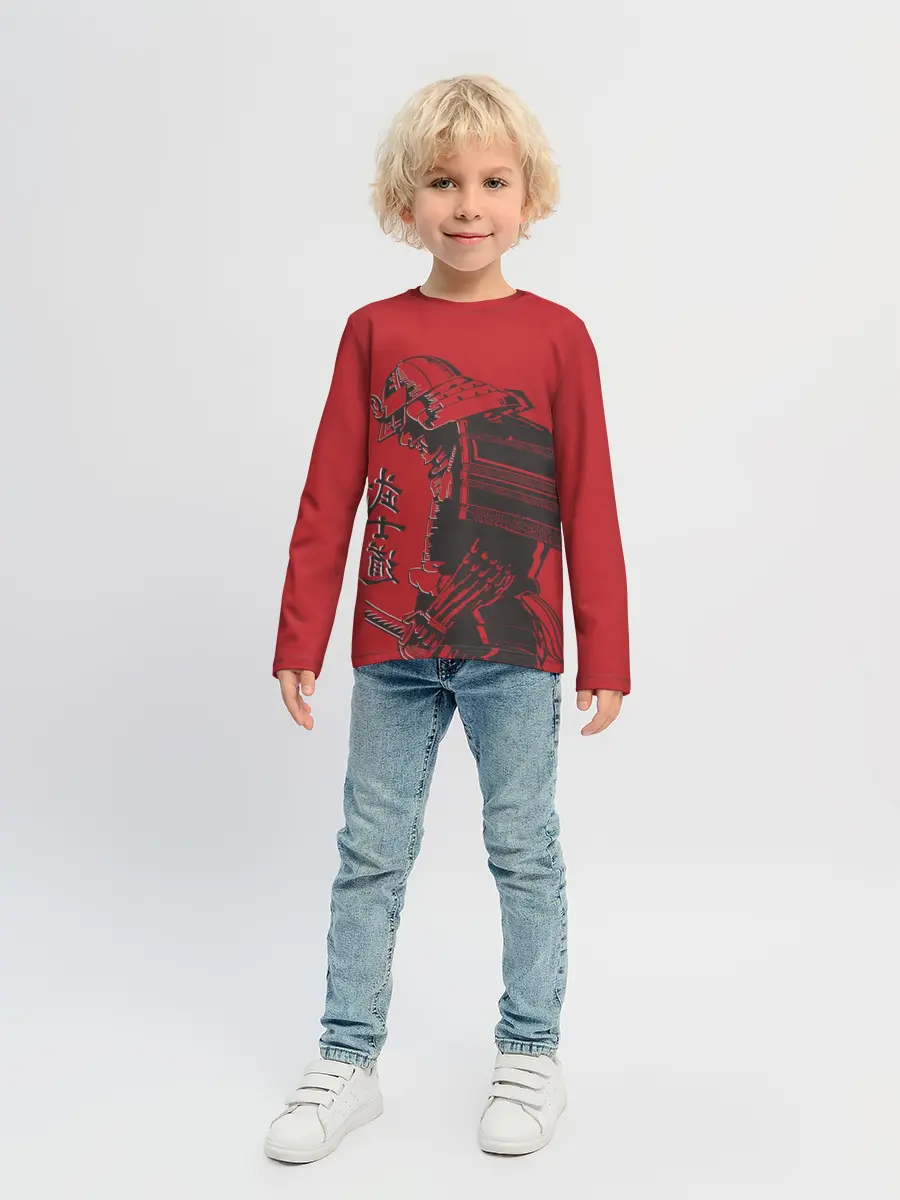 Детский лонгслив / Самурай