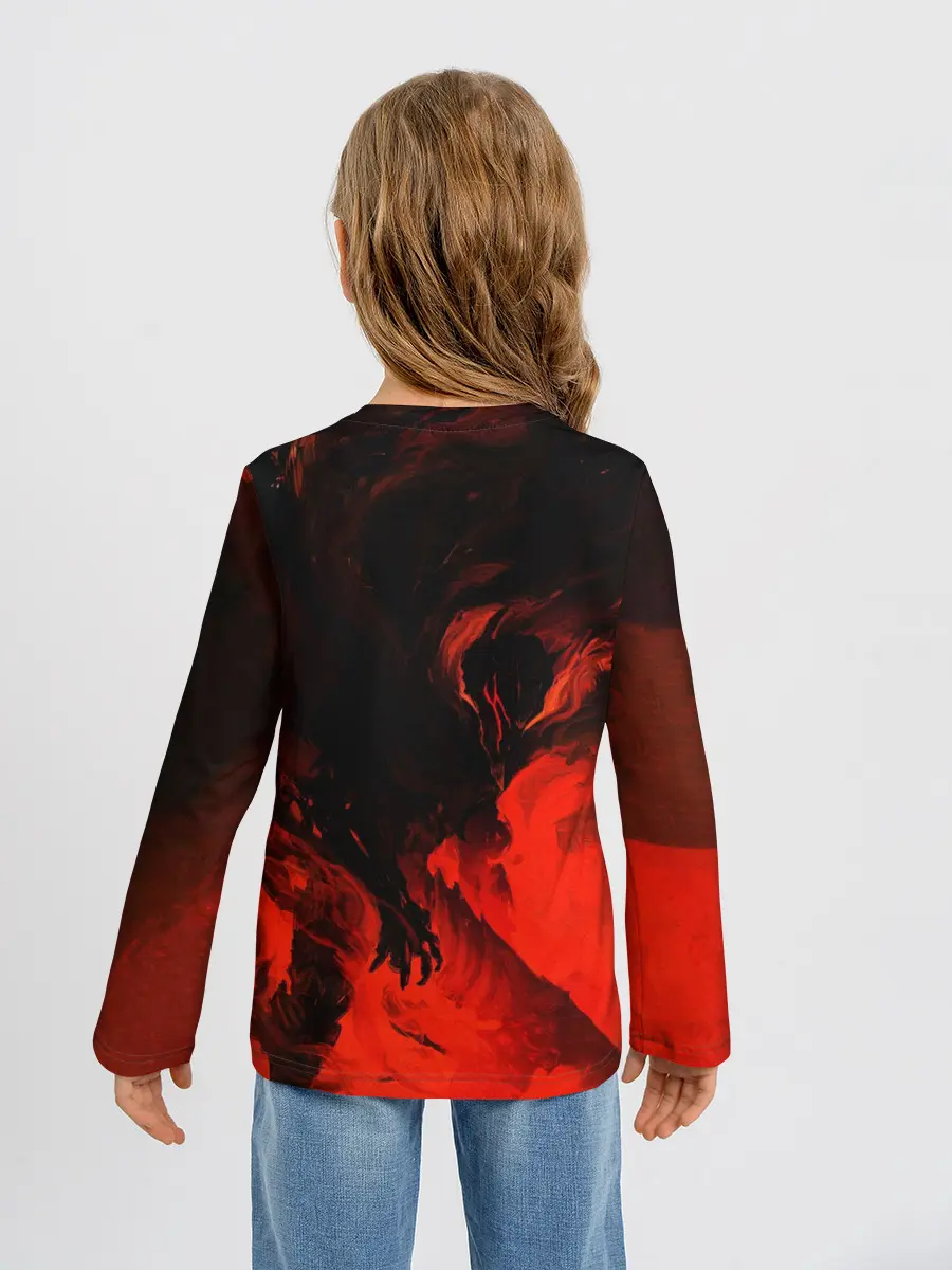 Детский лонгслив / БЕРСЕРК красками