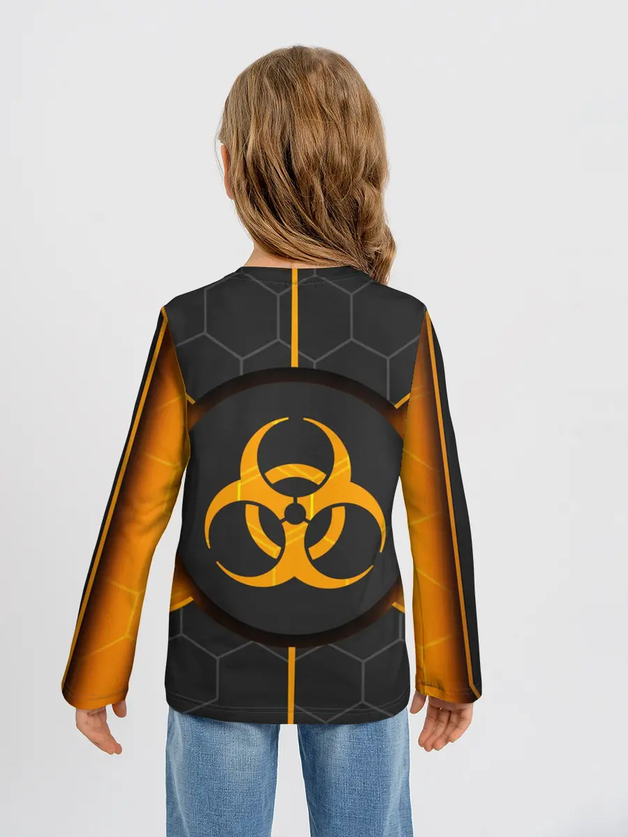 Детский лонгслив / ХИМИЧЕСКАЯ ОПАСНОСТЬ 3D