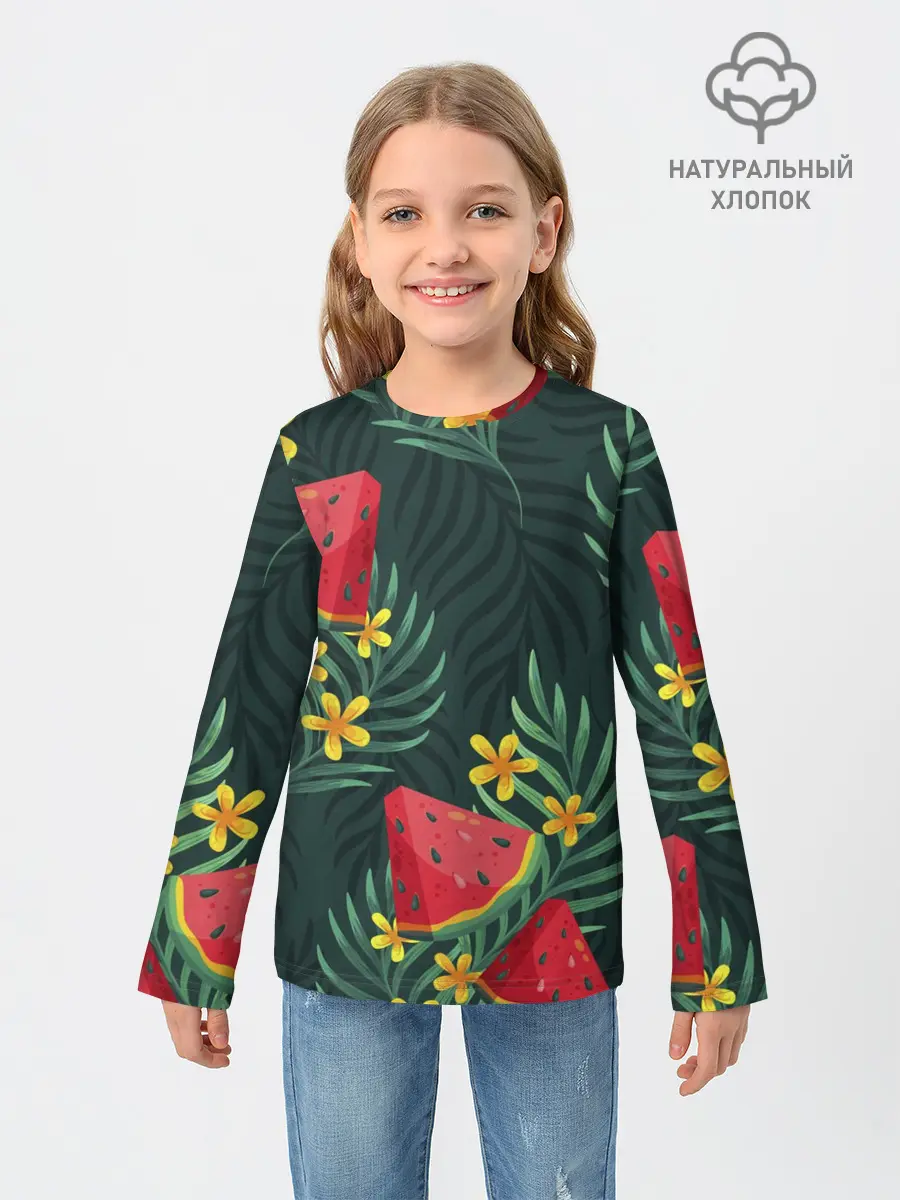 Детский лонгслив / Арзуб и папоротник