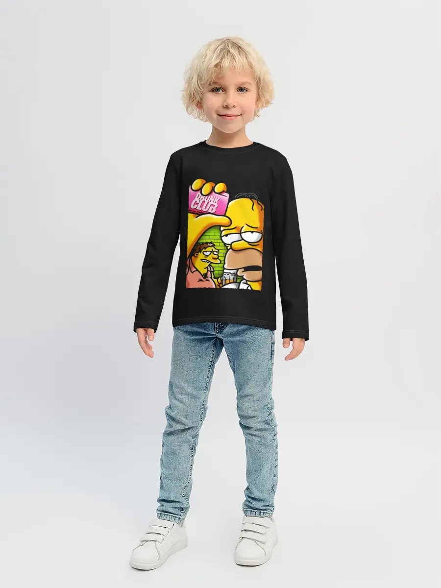 Детский лонгслив / Drunk club