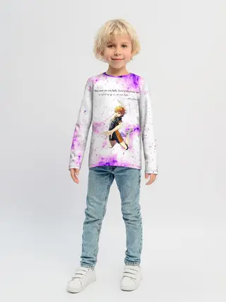 Детский лонгслив / Мотивирующая фраза Шоё Хината