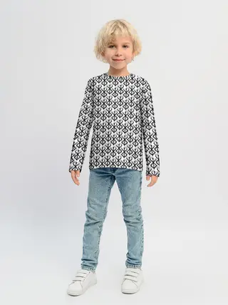 Детский лонгслив / Берсерк много логотипов