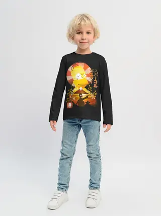 Детский лонгслив / Гомер в азии