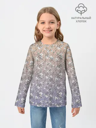 Детский лонгслив / Плющ и градиент