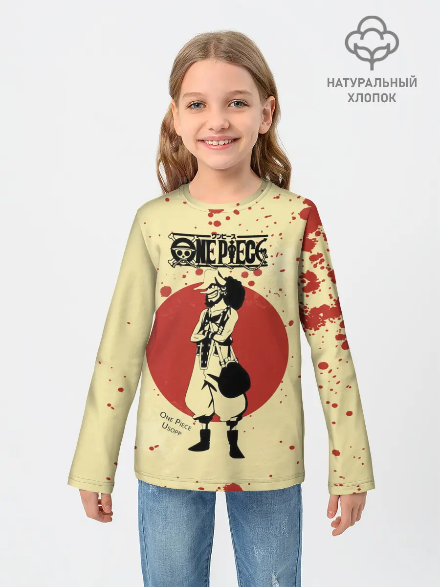 Детский лонгслив / Усопп One Piece. Большой куш