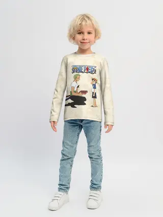 Детский лонгслив / Ророноа Зоро и малыш Манки Д. Луффи