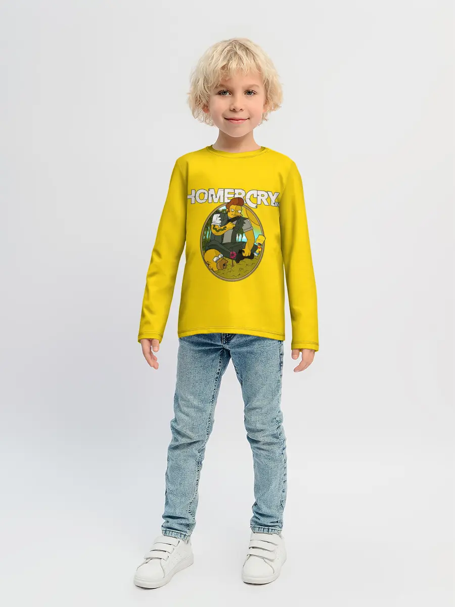 Детский лонгслив / Homer Cry