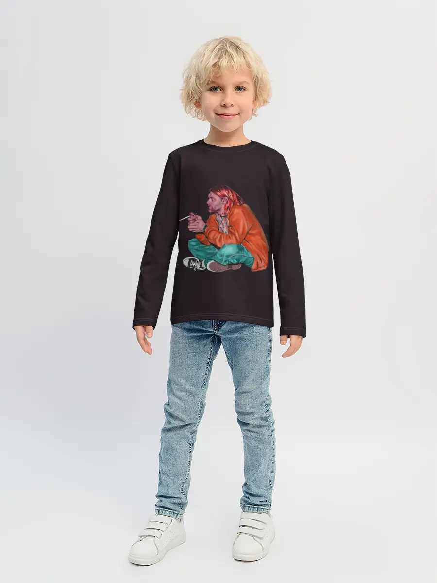 Детский лонгслив / Sad Kurt
