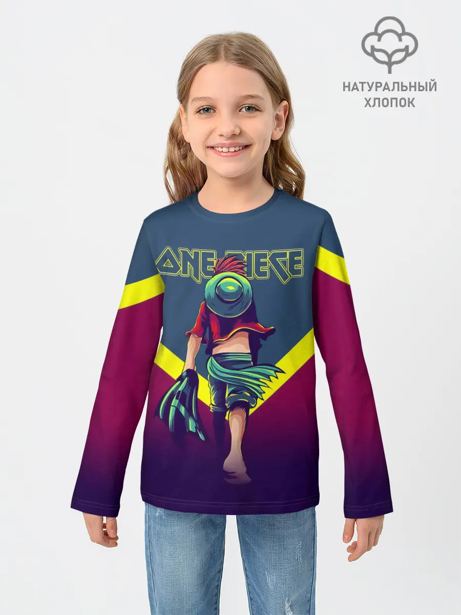 Детский лонгслив / Луффи One Piece. Большой куш