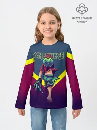 Детский лонгслив / Луффи One Piece. Большой куш