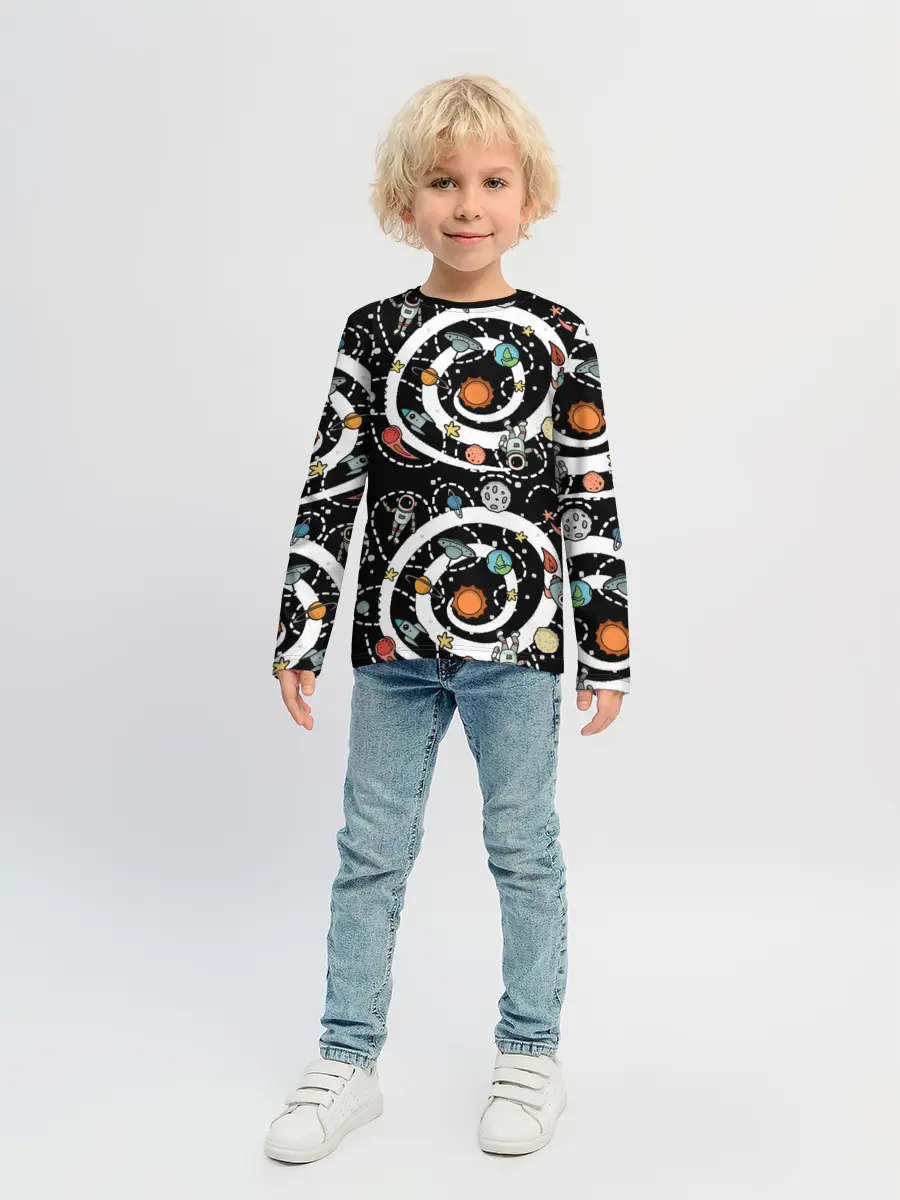 Детский лонгслив / Космический астронавт